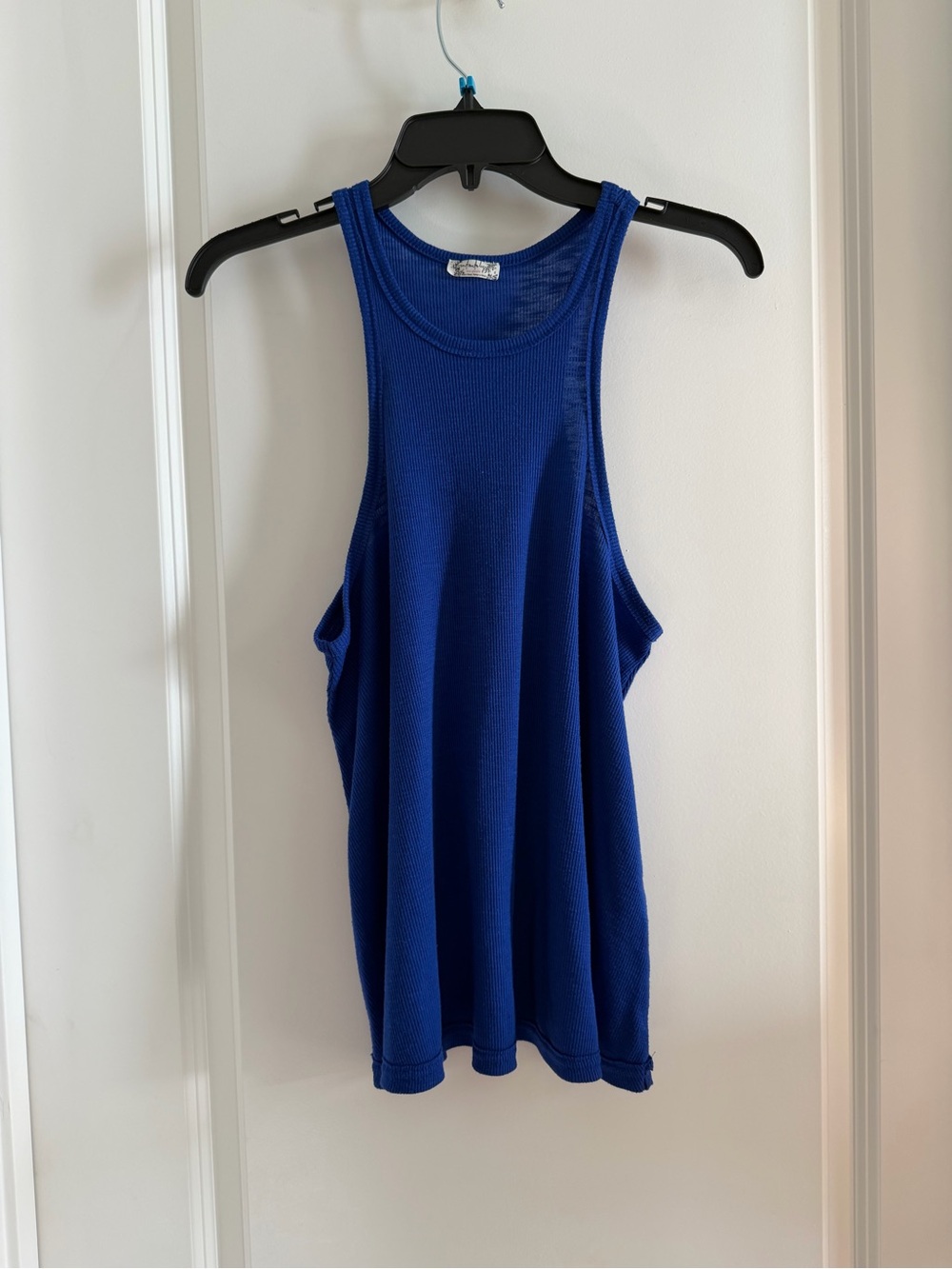 Free People Royal Blue Ribbed Tank